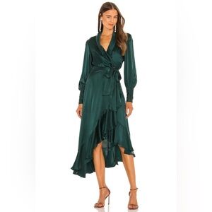 NWT Zimmermann Silk Wrap Midi Dress